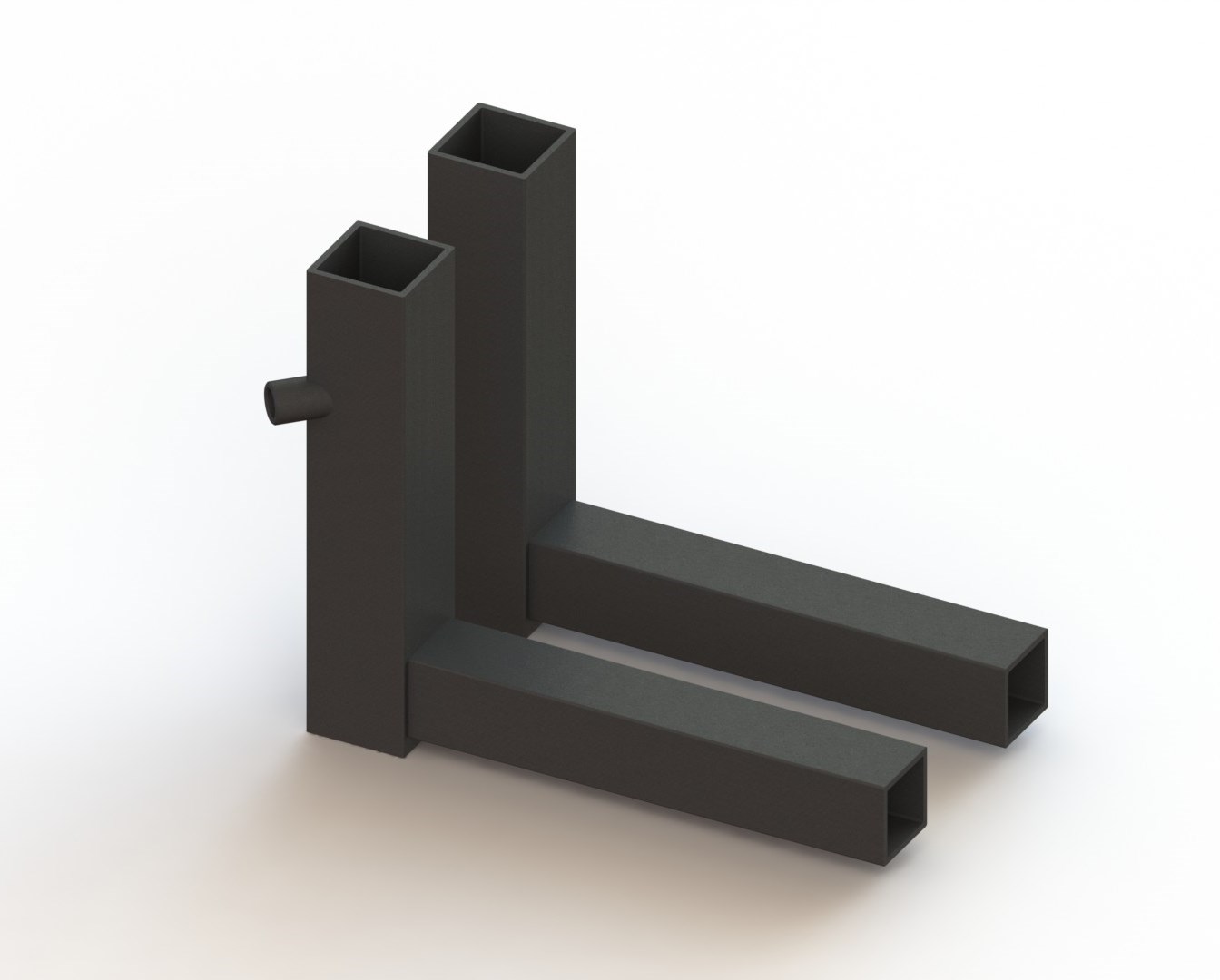 Armsteunhouder rechts (t.b.v. 25x25mm) zwart - Afbeelding 3